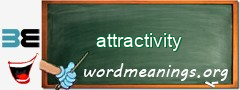 WordMeaning blackboard for attractivity